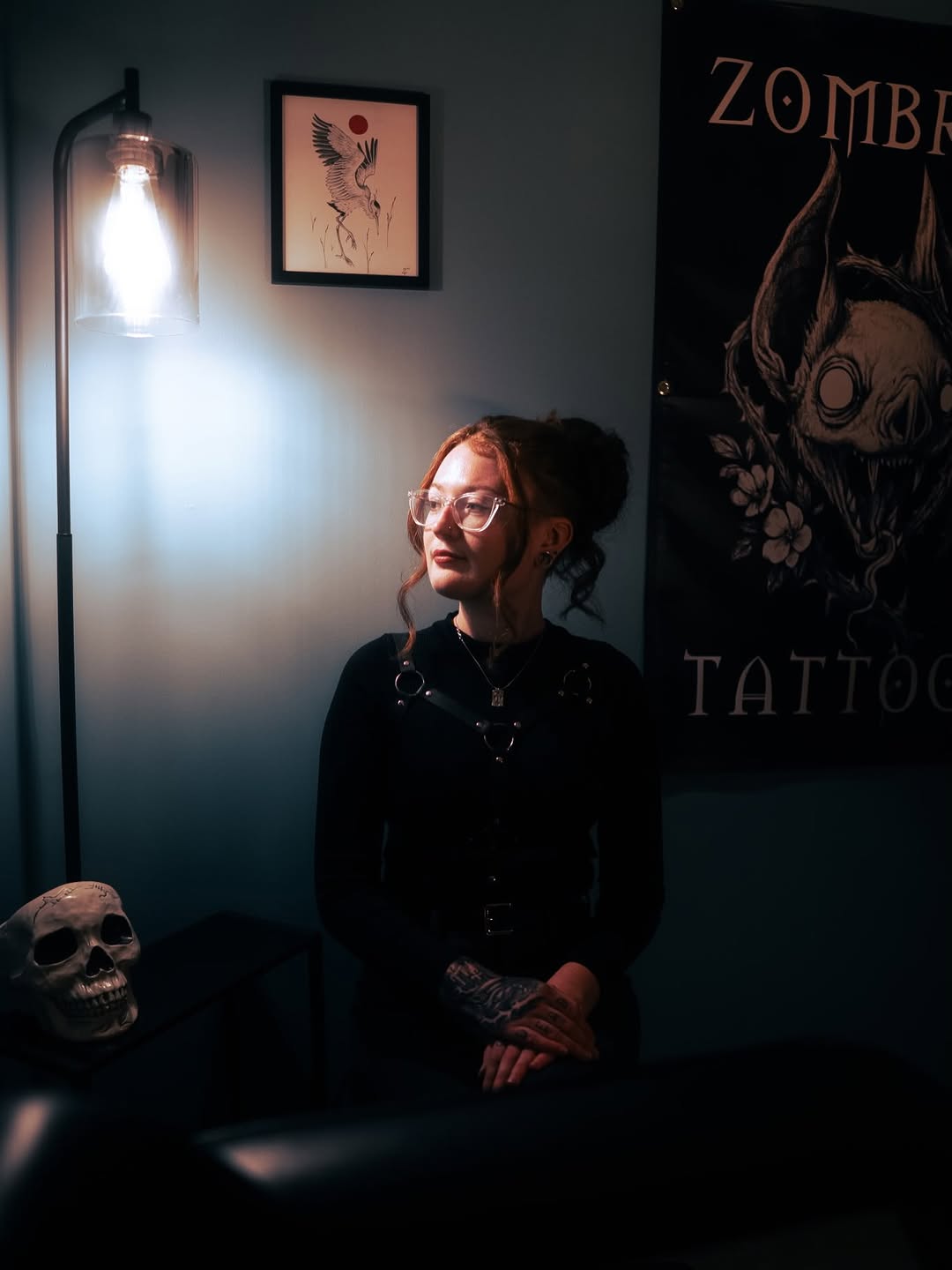 Tattoo by @zombrietattoos — blackwork, illustrative