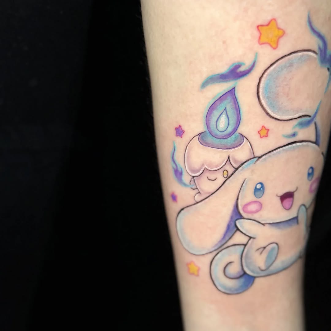 Tattoo by @thedavidlibert โ new_school, anime