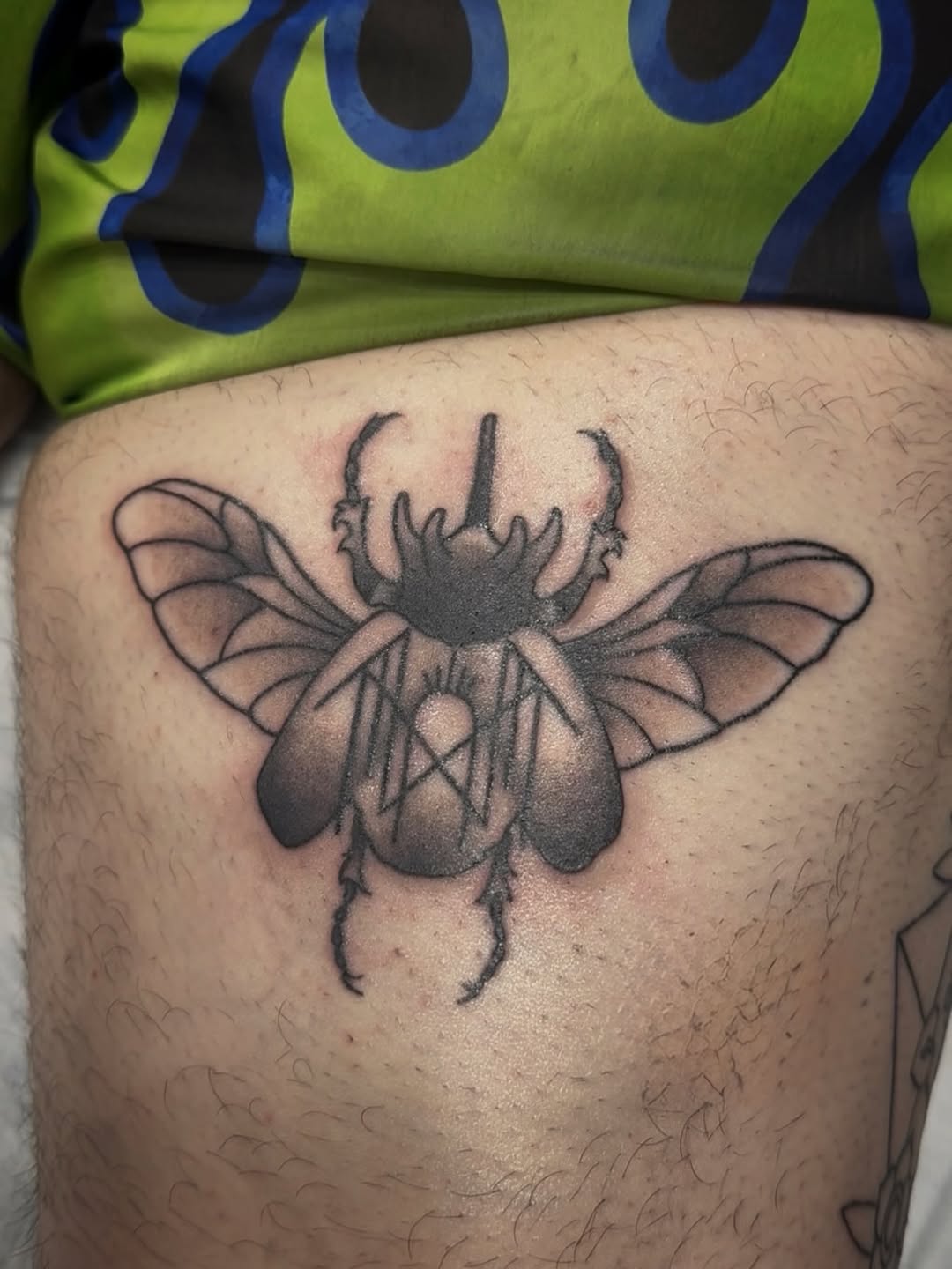 Tattoo by @stabbyroseink — blackwork, illustrative