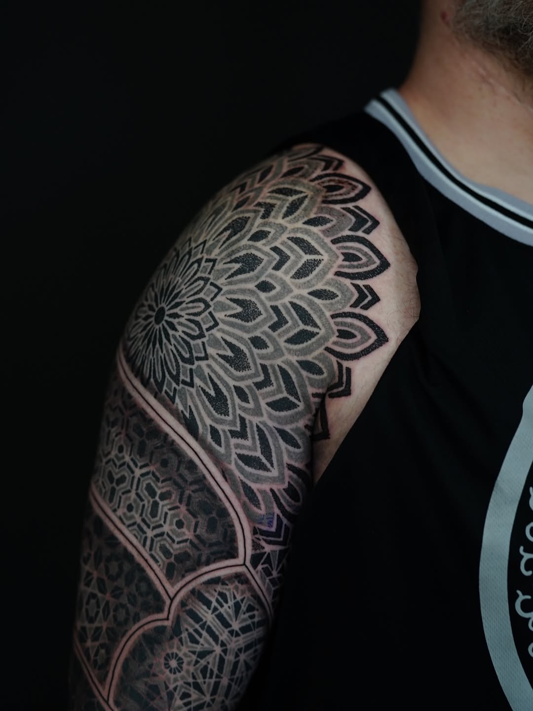Tattoo by @oliver_kenton — geometric, dotwork