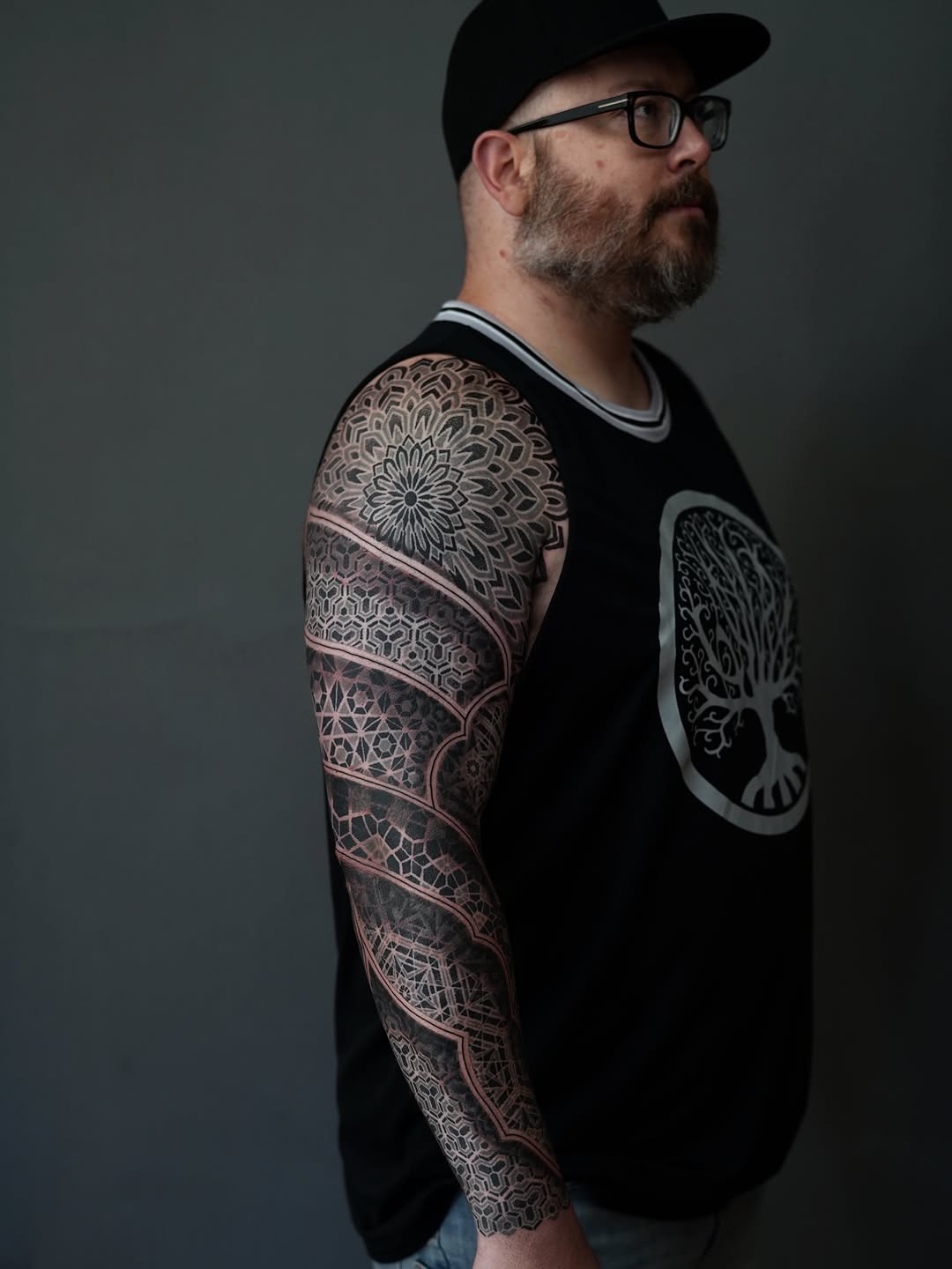 Tattoo by @oliver_kenton — geometric, blackwork