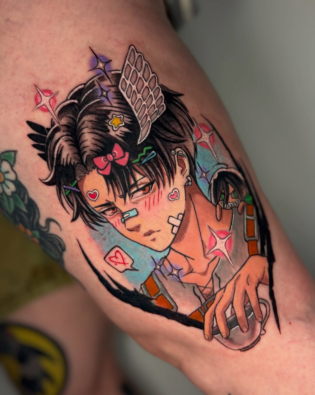 Tattoo by @katstattooth β anime, new_school