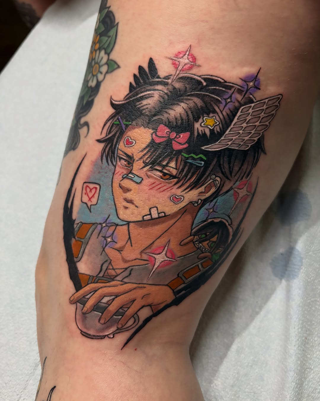 Tattoo by @katstattooth β anime, new_school