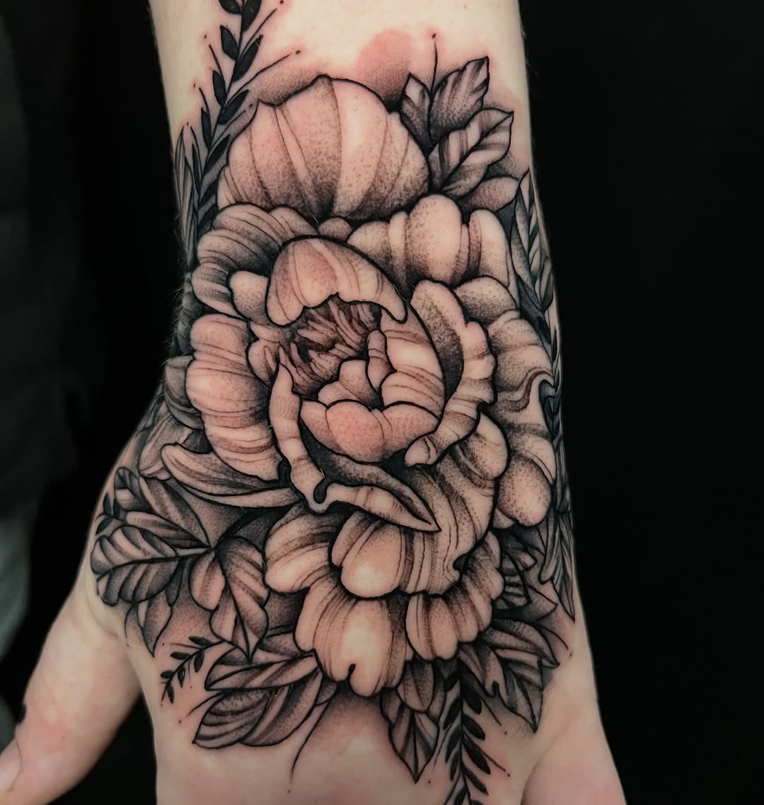 Tattoo by @bodyartbycuda — black_and_grey