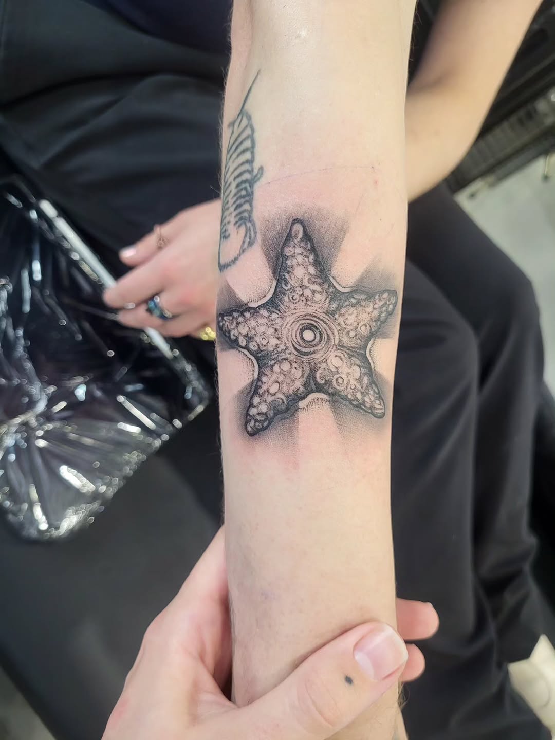Tattoo by @tea_tattoos_ — black_and_grey, realism