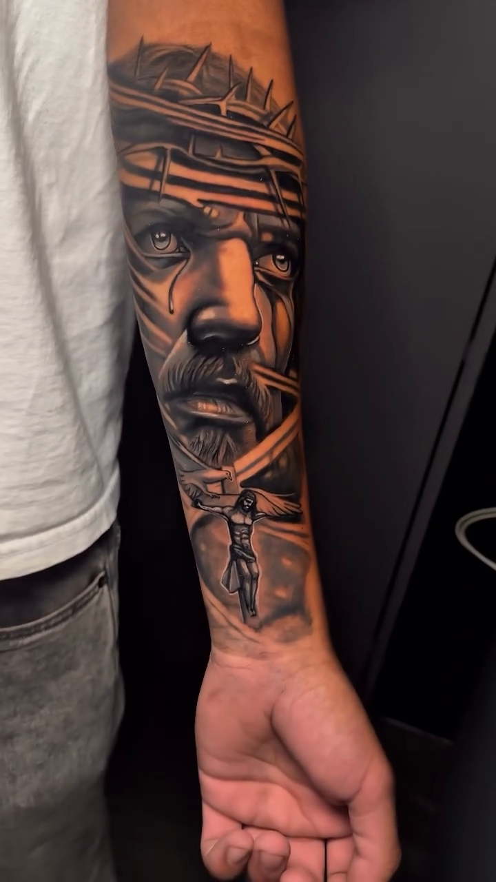 Tattoo by @herna.the.machine — realism, black_and_grey