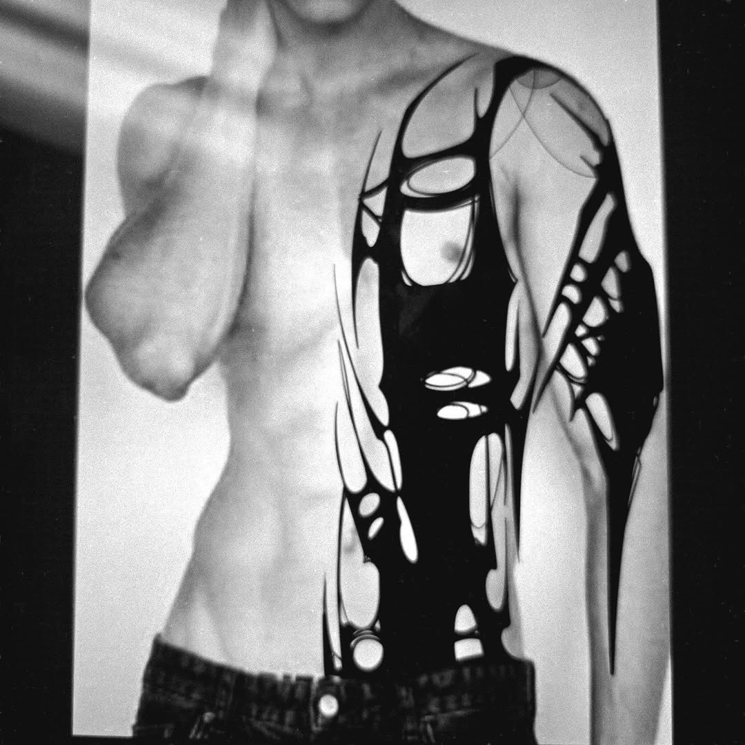 Tattoo by @swampfairie.tattoos — blackwork, trash_polka