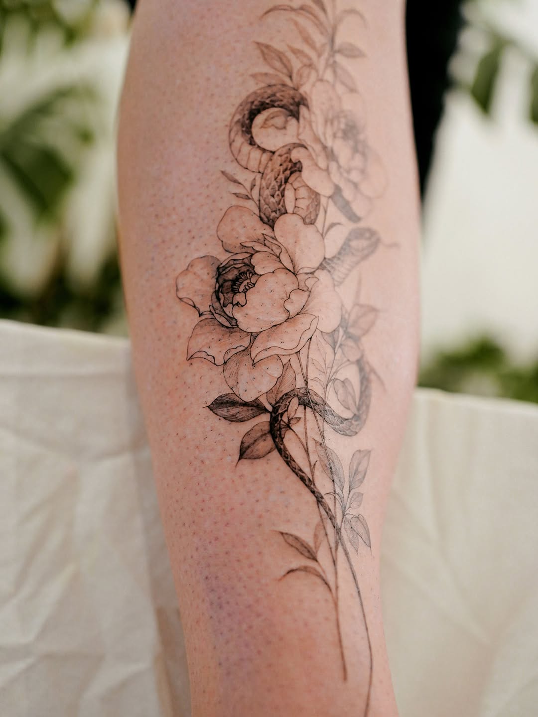Tattoo by @yeonji_heart โ fine_line, illustrative