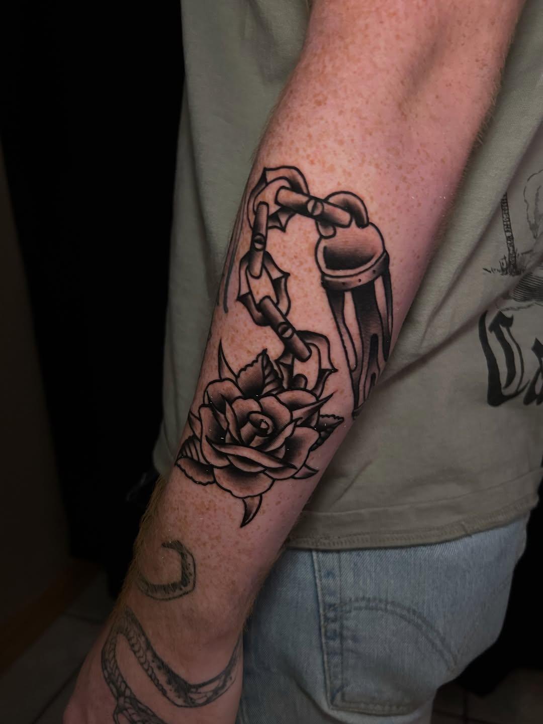 Tattoo by @backhandedculture — american_traditional, black_and_grey