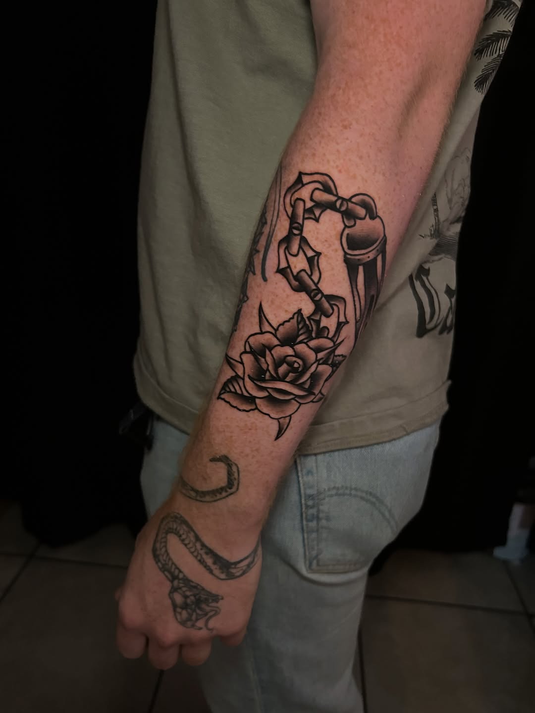 Tattoo by @backhandedculture — american_traditional, black_and_grey