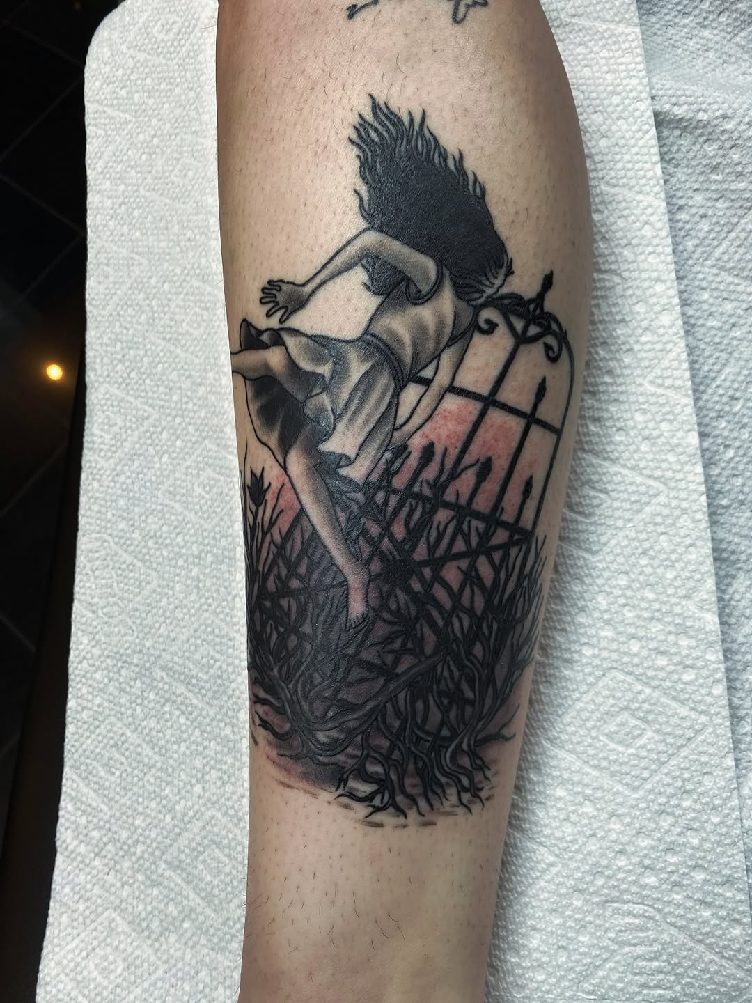 Tattoo by @nathanruffinojr — dark_realism, black_and_grey