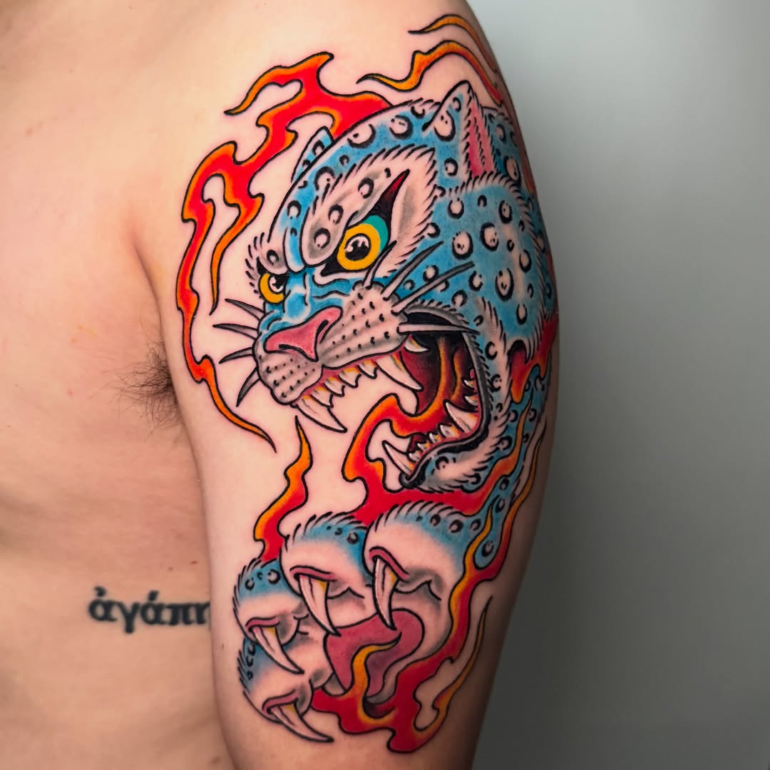 Tattoo by @zacchaffintattoos — american_traditional, neo_traditional