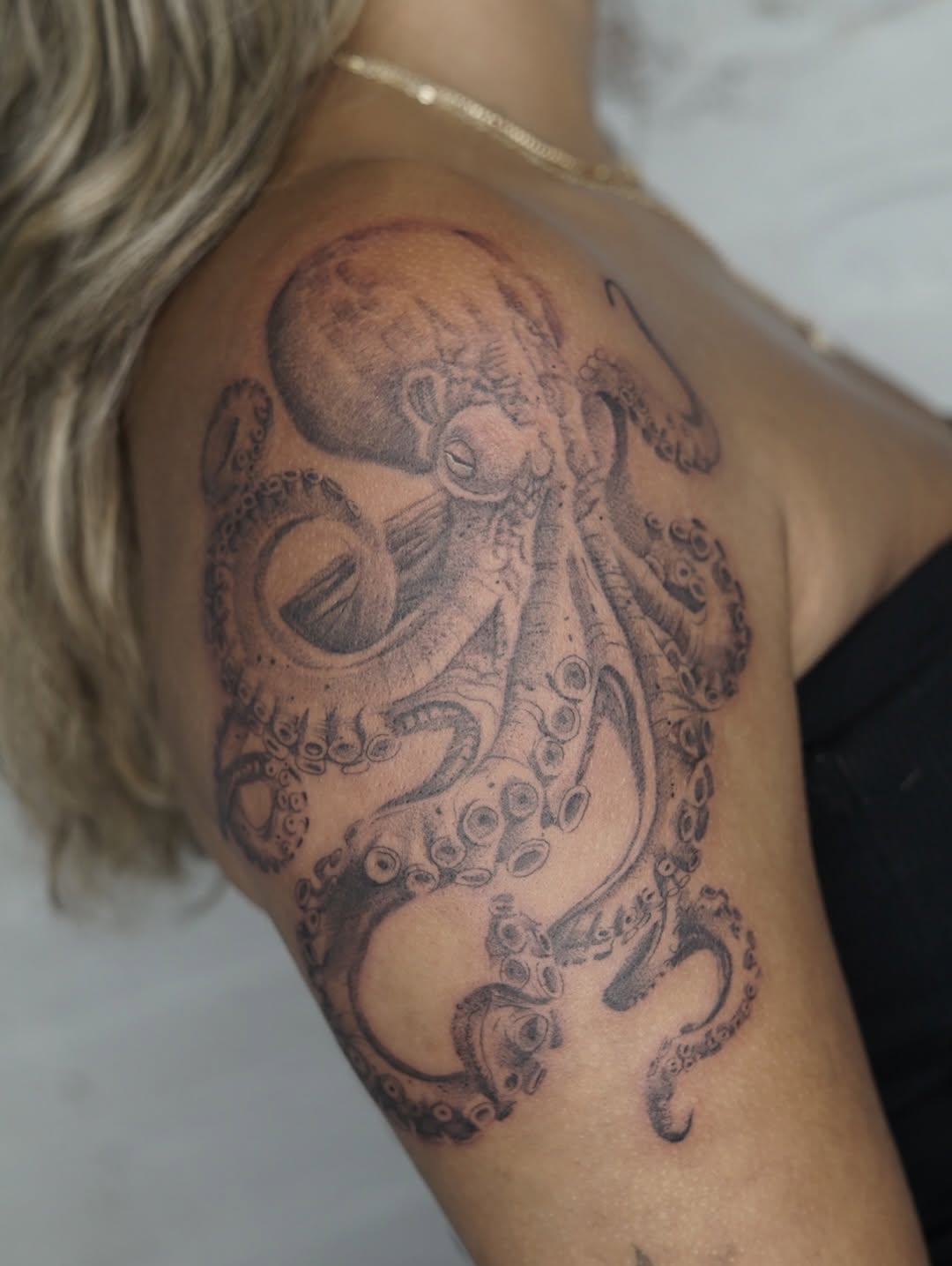Tattoo by @joshinfantetattoos — black_and_grey, realism
