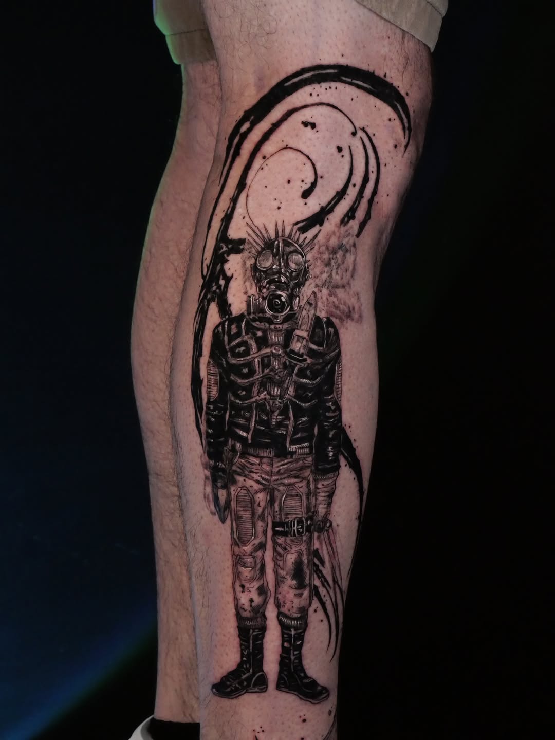 Tattoo by @eclipsedscarletart โ blackwork, illustrative