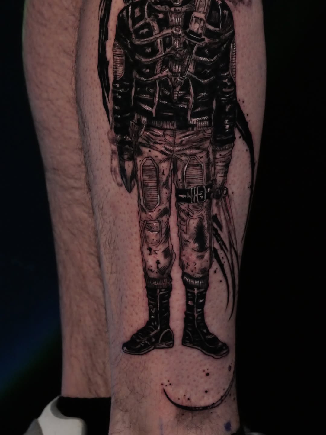Tattoo by @eclipsedscarletart โ realism, black_and_grey