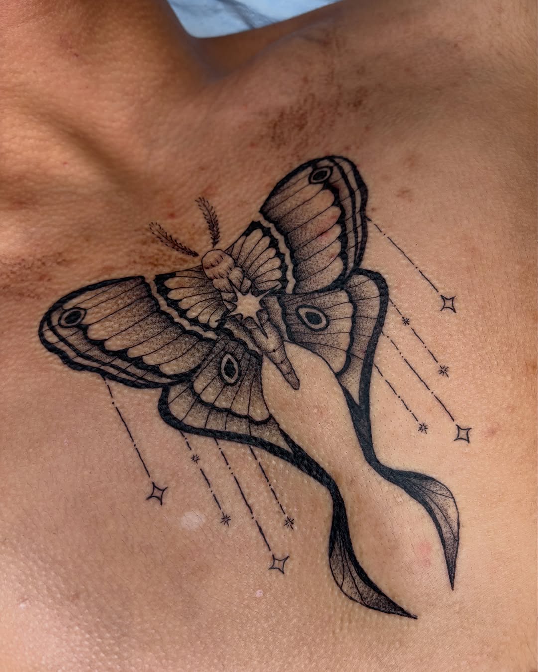 Tattoo by @bobibeanz — fine_line, dotwork