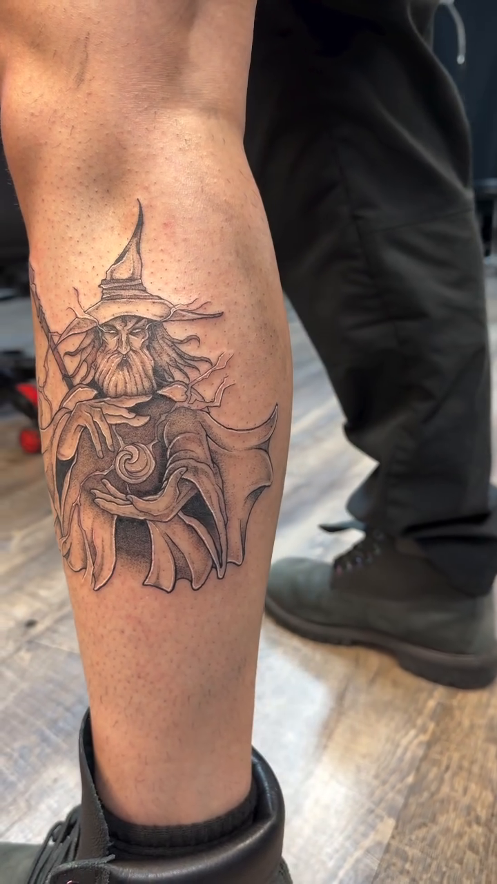 Tattoo by @elijahtatttoo — realism, black_and_grey