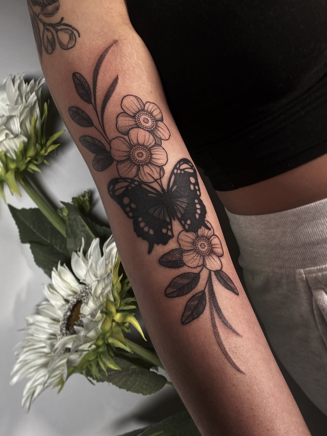 Tattoo by @n.dickinson — fine_line, black_and_grey