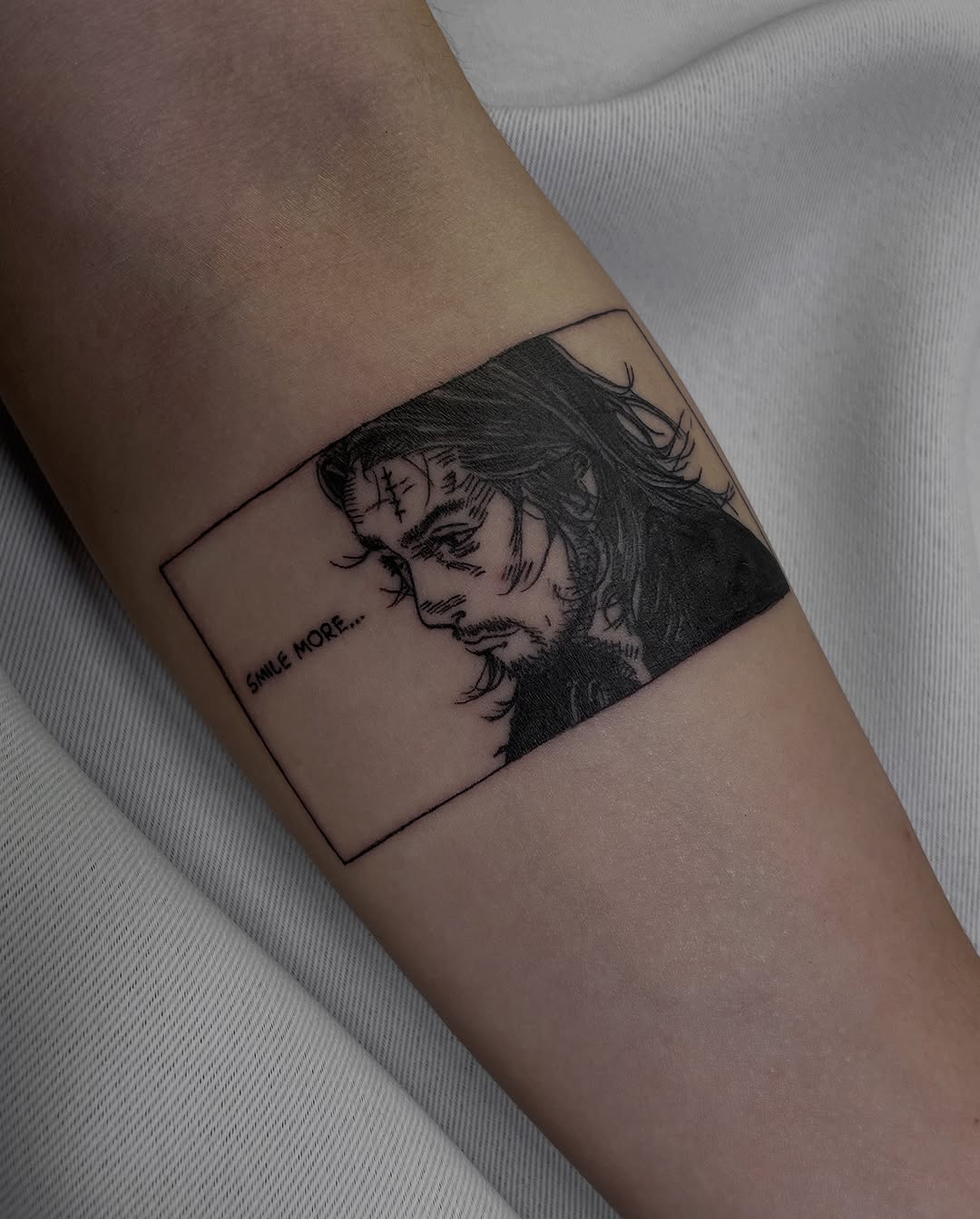 Tattoo by @azevtattoo — illustrative, lettering_script