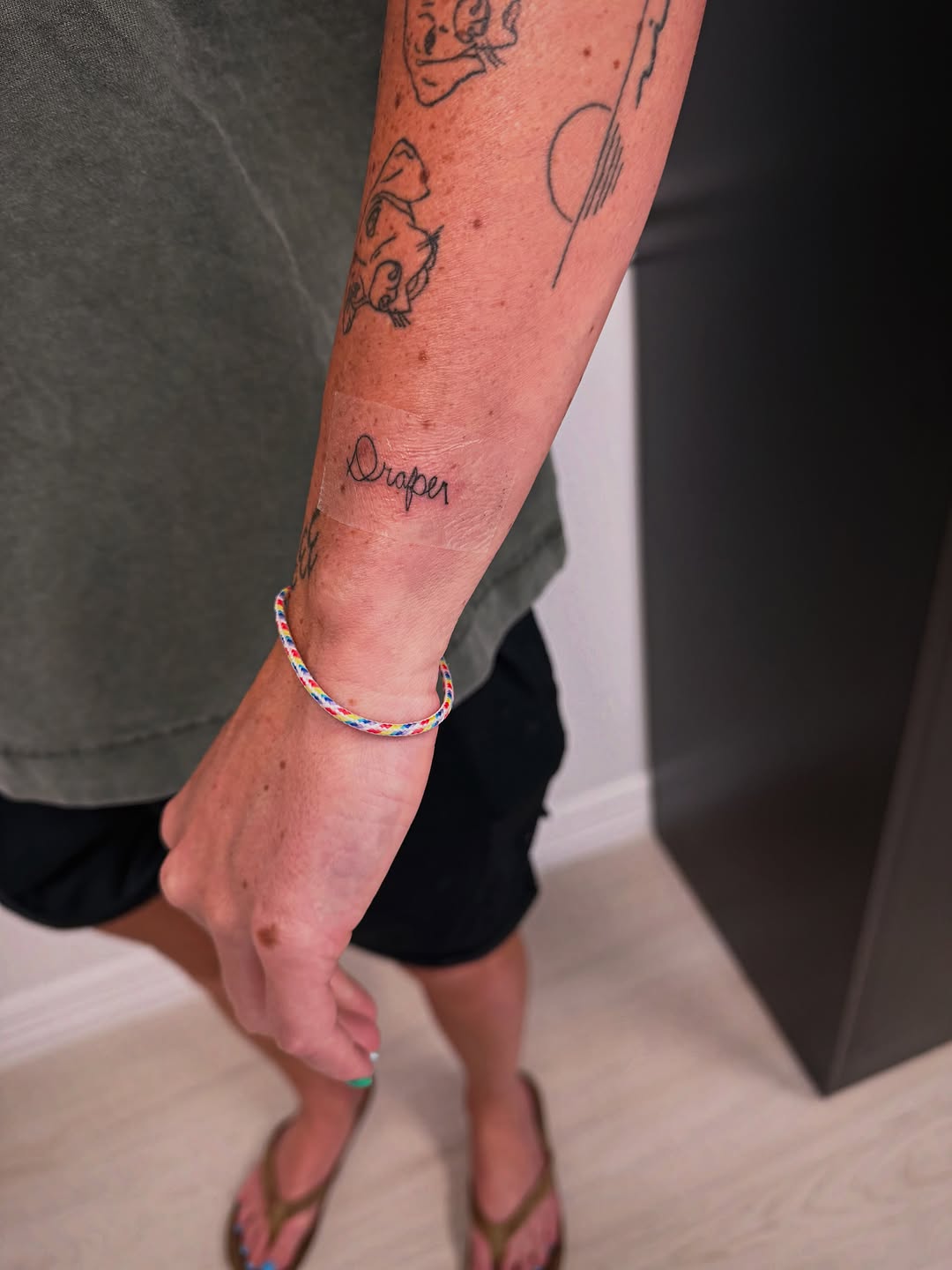 Tattoo by @inkttattoos — lettering_script, fine_line