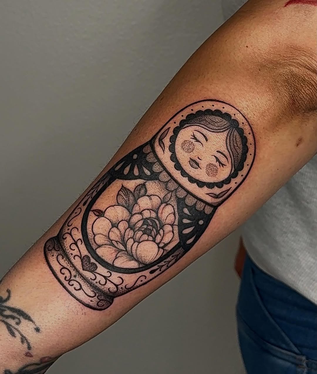 Tattoo by @vestavi.ink — black_and_grey, ornamental