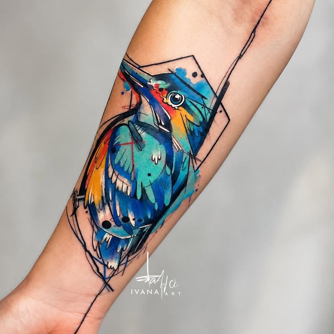 Tattoo by @ivanatattooart — watercolor