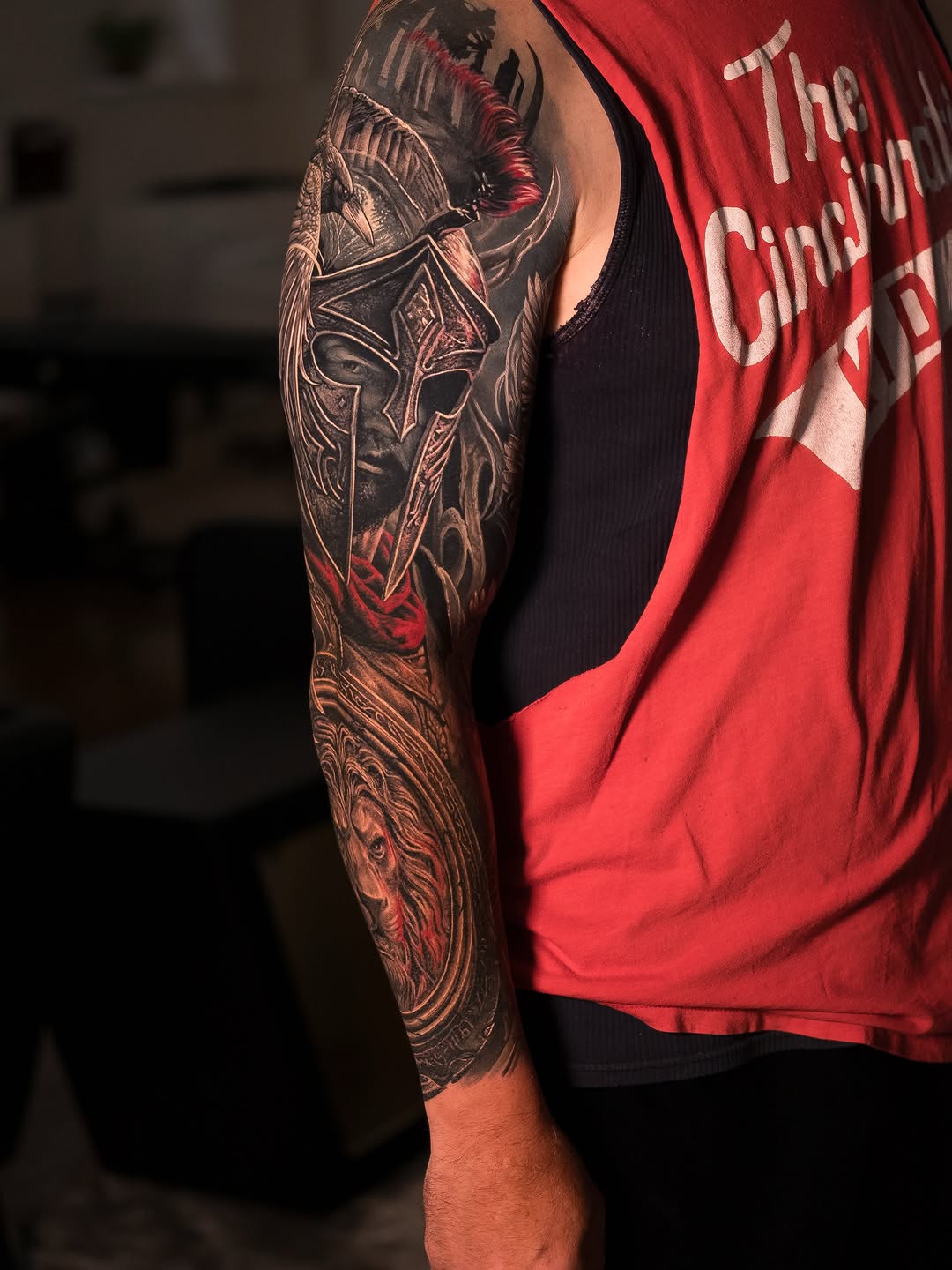 Tattoo by @chrispowelltattoos — realism, black_and_grey