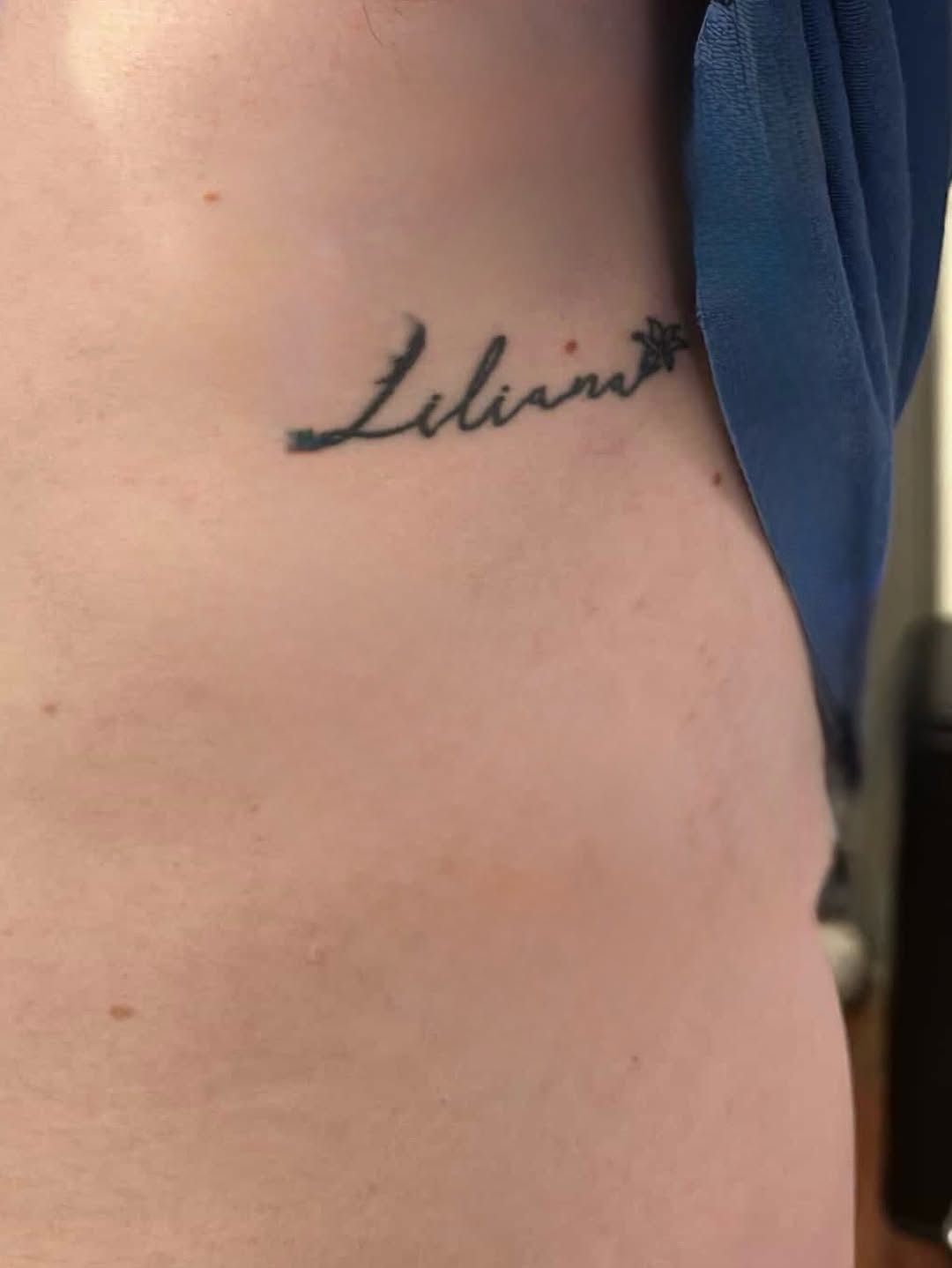 Tattoo by @tattoosby_kylie — lettering_script, fine_line