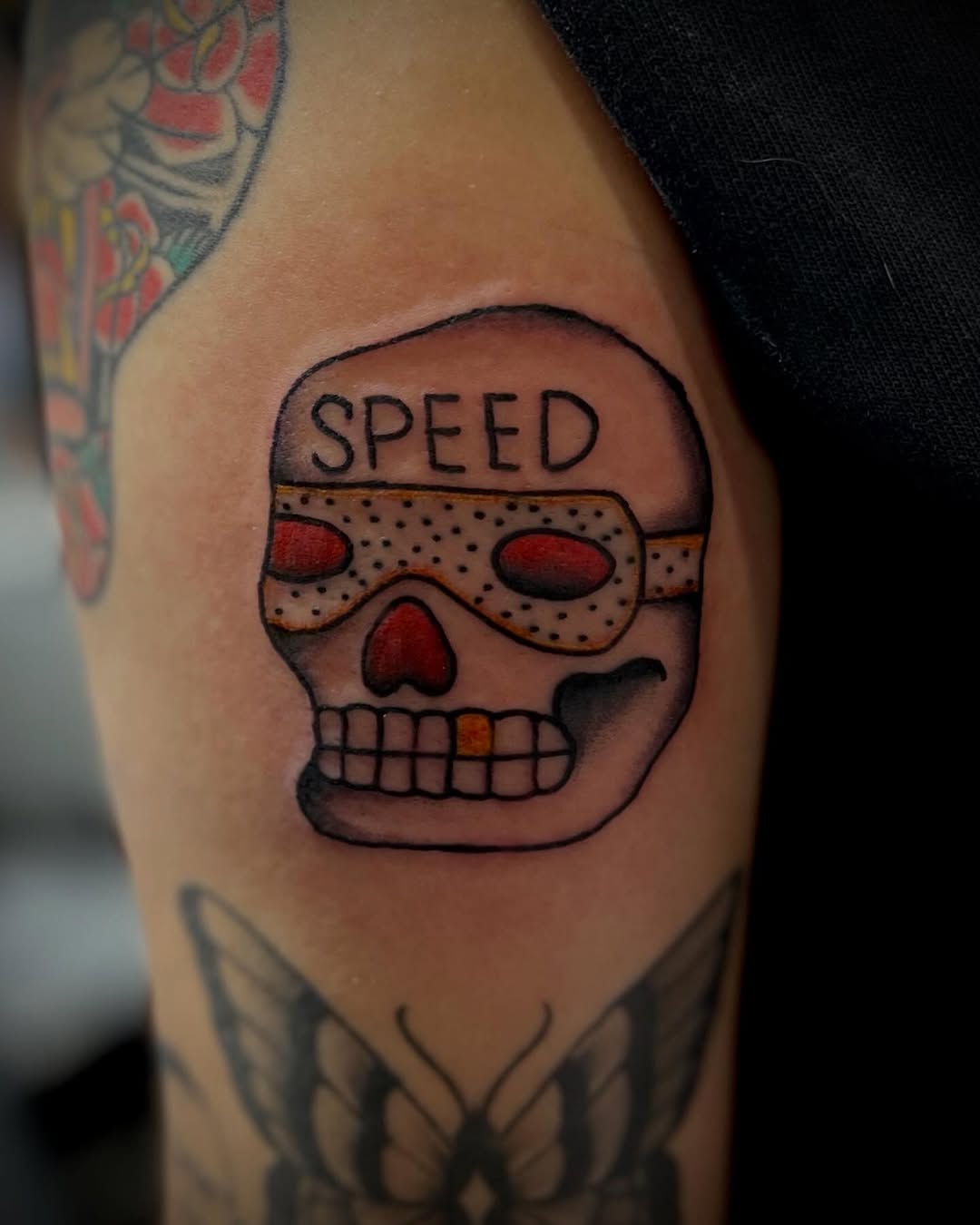 Tattoo by @katy_did_it โ american_traditional, lettering_script