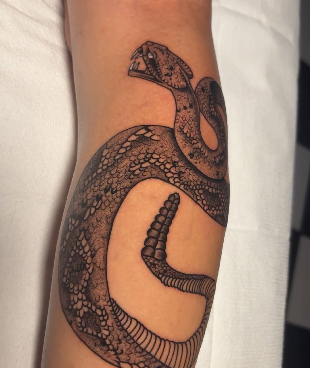 Tattoo by @chrisprincejr — blackwork, illustrative