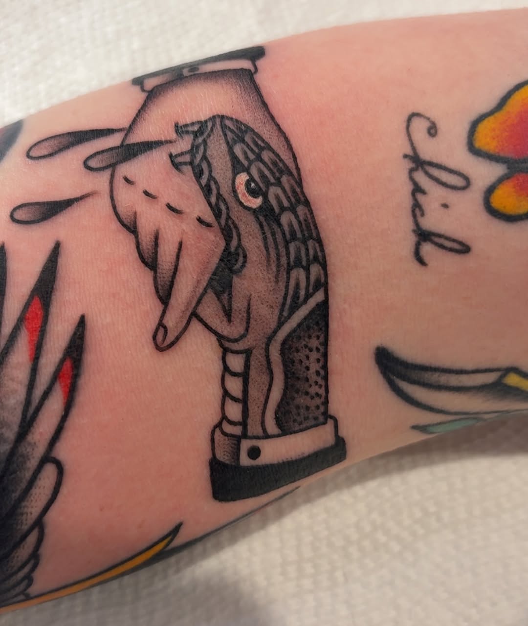 Tattoo by @chrisprincejr — american_traditional, illustrative