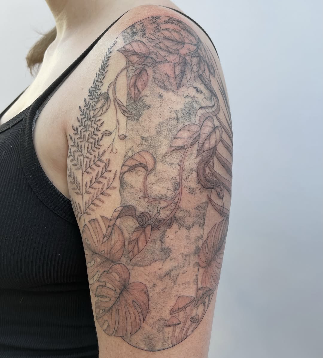 Tattoo by @inked.by_kloey — fine_line, black_and_grey