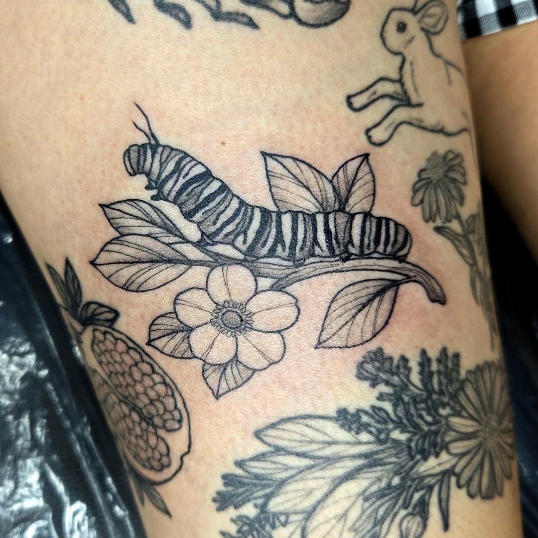 Tattoo by @amhinrichs — black_and_grey