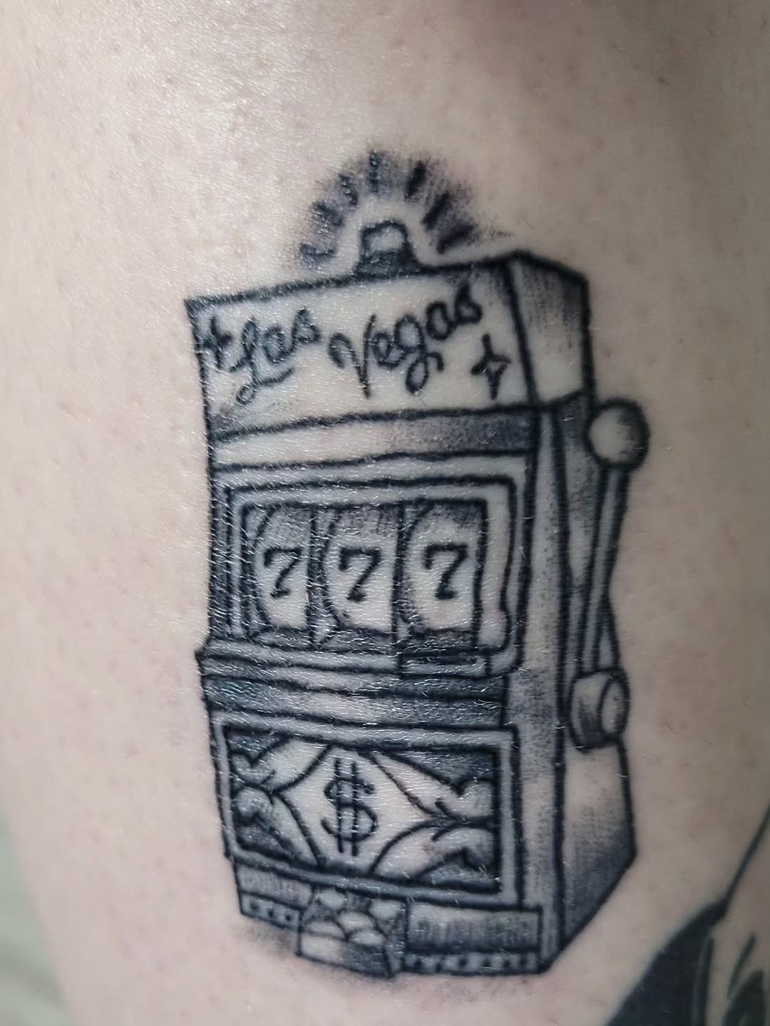 Tattoo by @peachandpokebeauty — illustrative, black_and_grey