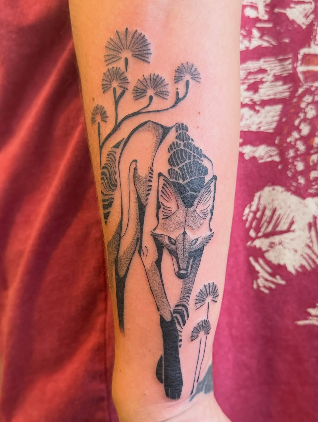 Tattoo by @artem.tattoos — black_and_grey, dotwork