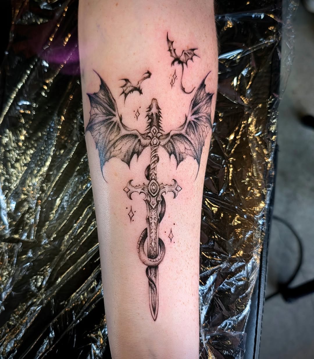 Tattoo by @dking_tattoo — black_and_grey
