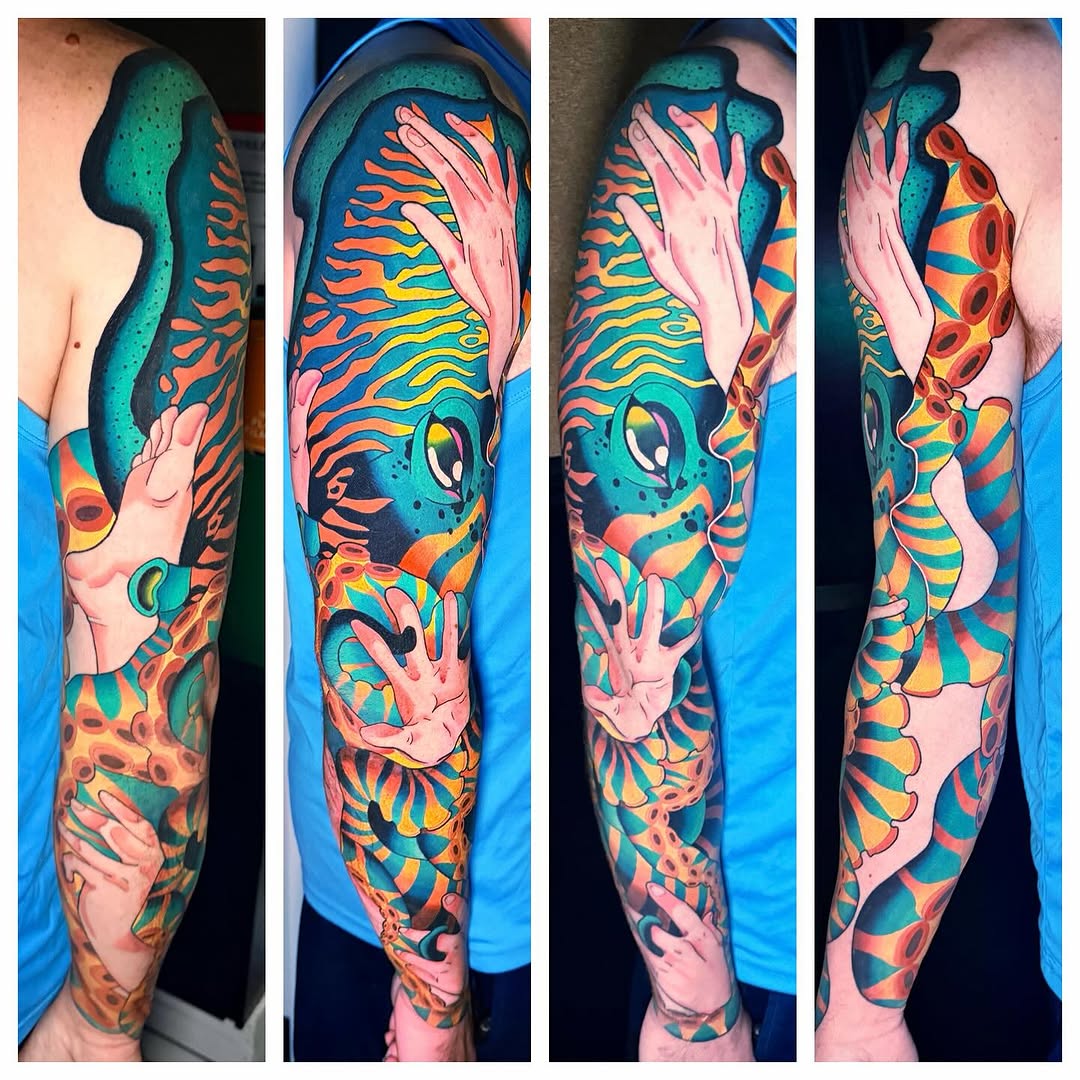 Tattoo by @stevehookertattoo — illustrative, new_school