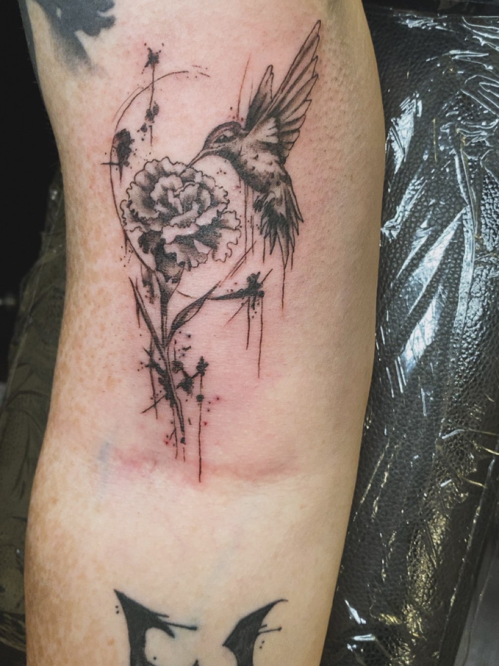 Tattoo by @punky_tattoos — black_and_grey, illustrative