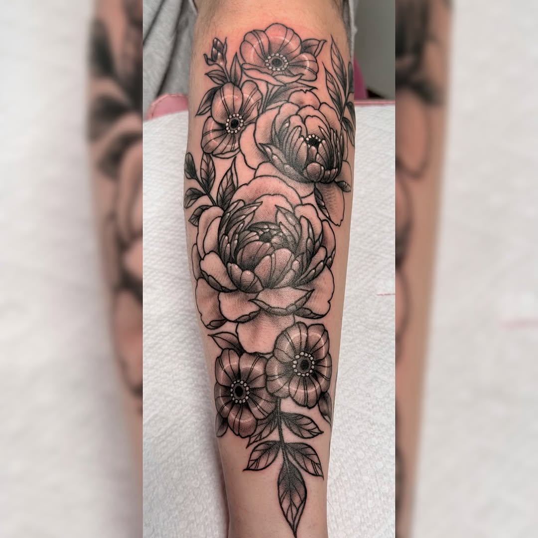 Tattoo by @gabipaigeee — black_and_grey, realism