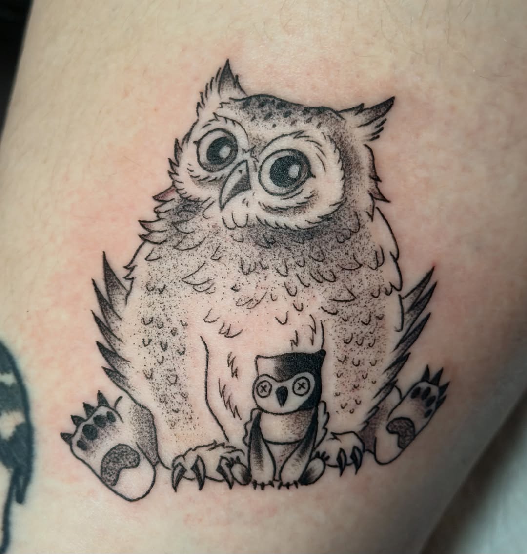 Tattoo by @skeeter_tattss — dotwork, illustrative