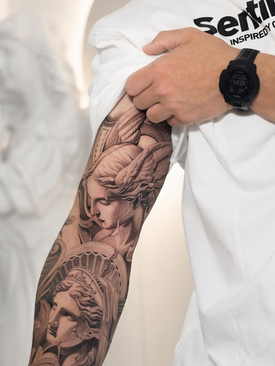 Tattoo by @cot_tattoo โ realism, black_and_grey