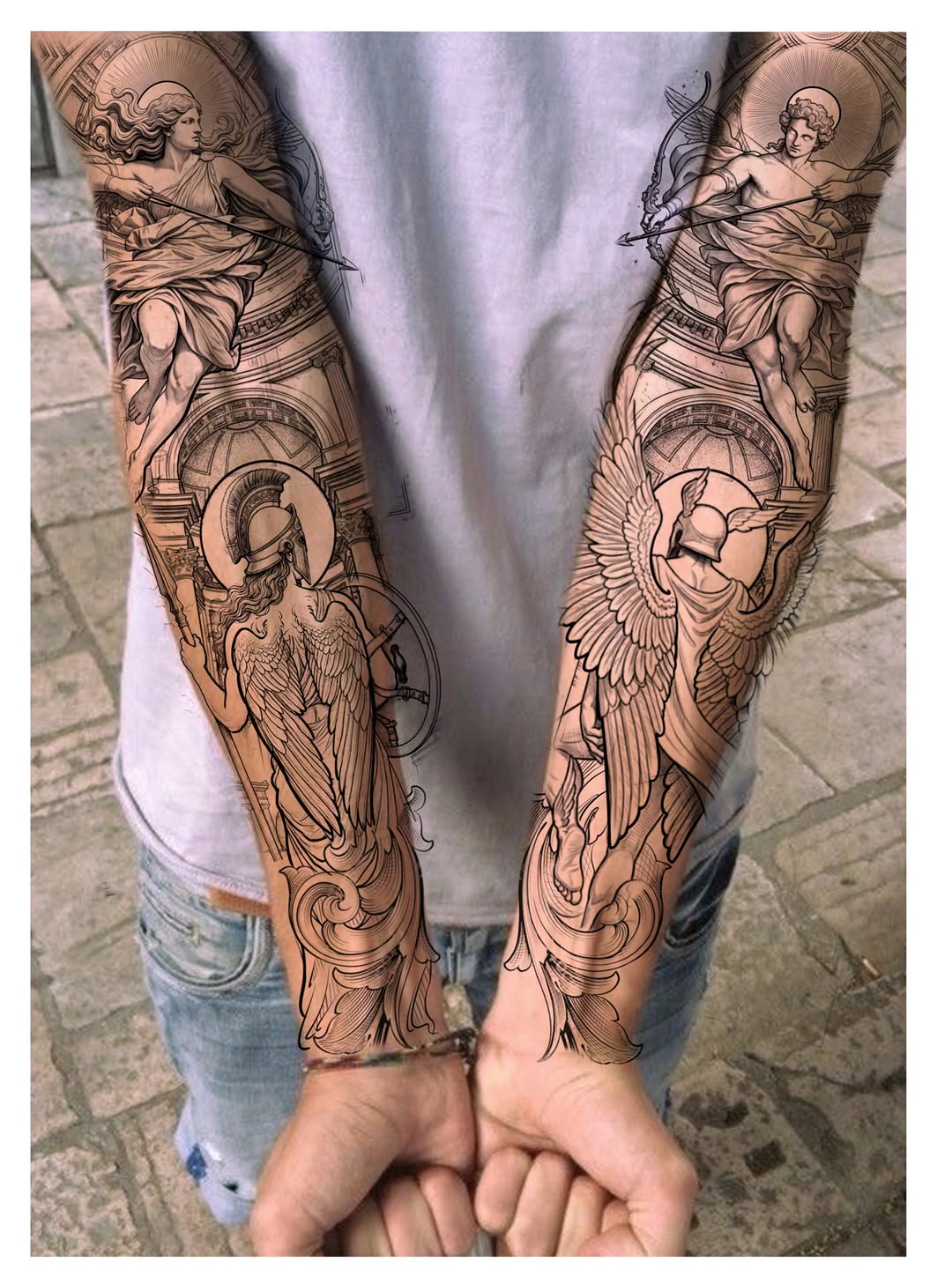 Tattoo by @cot_tattoo โ realism, black_and_grey