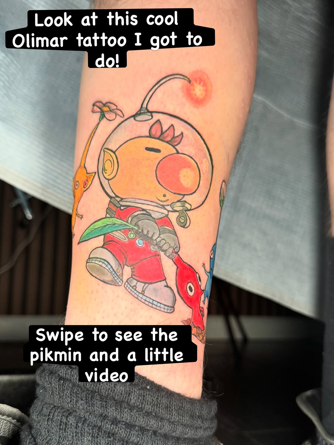 Tattoo by @petal.and.pigment.tattoos — new_school, anime