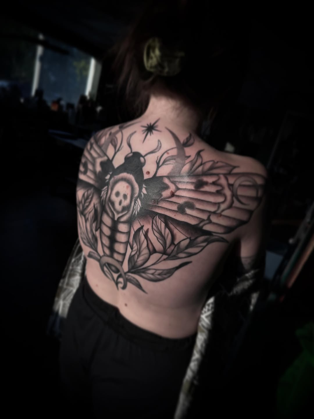Tattoo by @thundercvt — blackwork