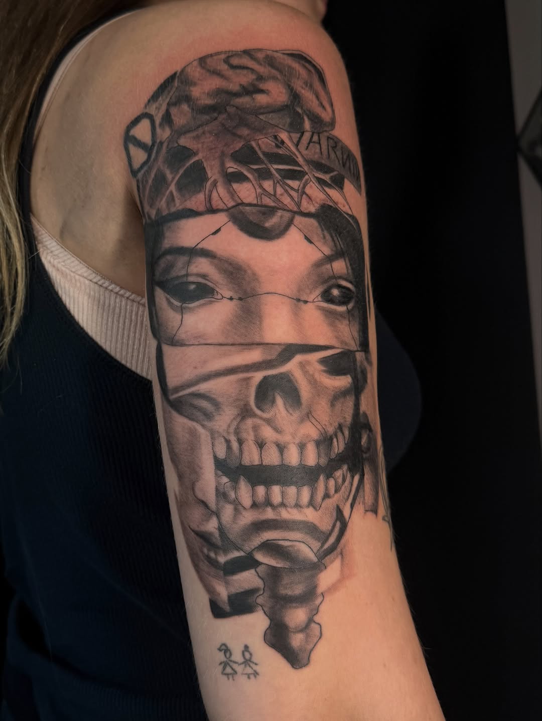Tattoo by @_mel.art.tattoo โ black_and_grey, realism