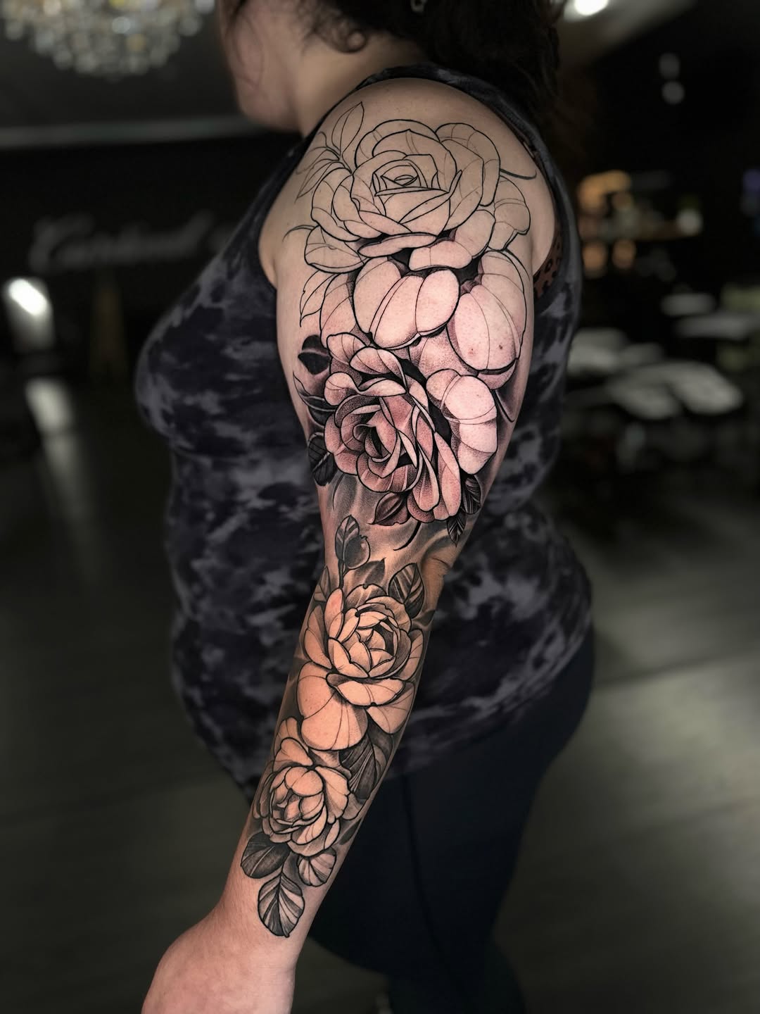 Tattoo by @jessewhitetattoo — black_and_grey, illustrative