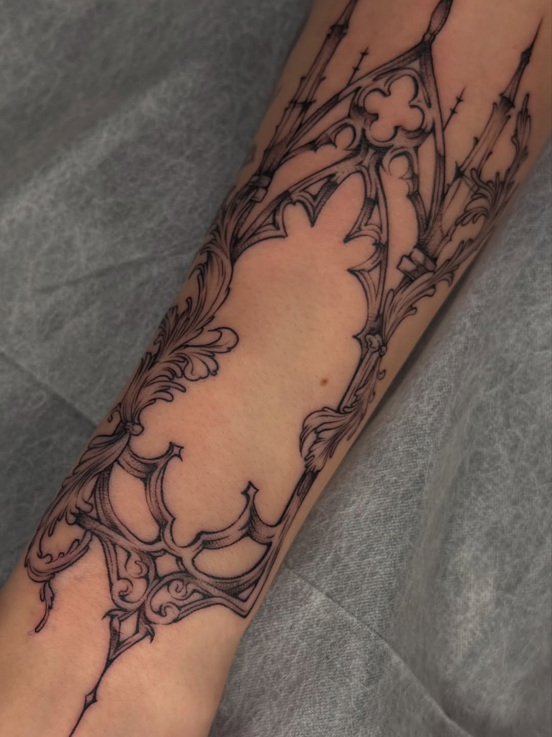 Tattoo by @maggieangulotattoo — ornamental, black_and_grey