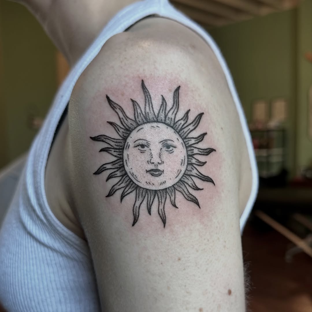 Tattoo by @dana.of.the.dead — illustrative, black_and_grey