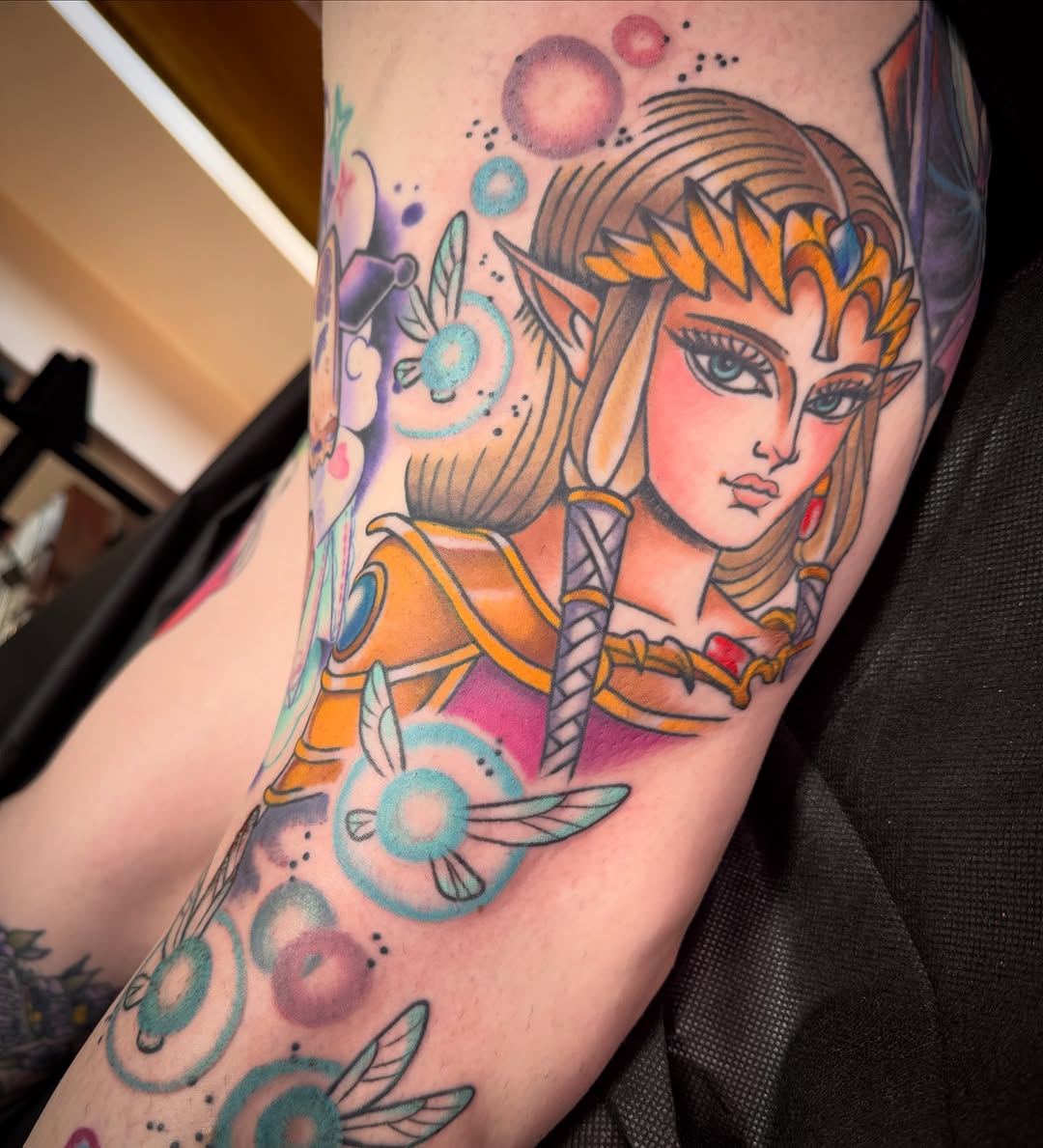 Tattoo by @tannistattoos — neo_traditional, anime