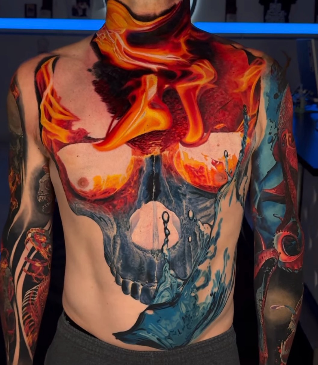 Tattoo by @bradcharles_sdt — realism, dark_realism